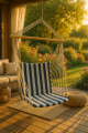 Fotel wiszący Bluebay Rem  – krzesło brazylijskie 55×48×(50–110) cm,  styl boho