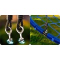 Huśtawka bocianie gniazdo Neo-Sport Swingo 95 cm niebiesko-czerwona – stylowy wypoczynek w ogrodzie