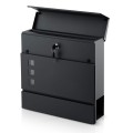 Skrzynka na listy z gazetnikiem HM-863 37x37x10,5 cm antracyt HM-863