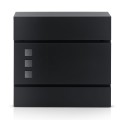 Skrzynka na listy z gazetnikiem HM-863 37x37x10,5 cm antracyt HM-863