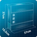 Skrzynka na listy z gazetnikiem HM-863 37x37x10,5 cm antracyt HM-863