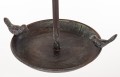Poidełko karmnik dla ptaków metalowy 66×23×23 cm brązowy