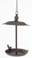 Poidełko karmnik dla ptaków metalowy 66×23×23 cm brązowy