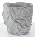 Dekoracyjna osłonka cementowa szara 12x16x14,5 cm – minimalistyczny akcent w nowoczesnym stylu