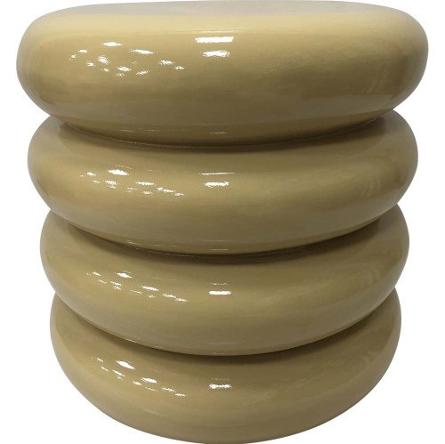 Stolik pomocniczy Lesli Living Talum Ø40 × 40,5 cm – beżowy, MGO