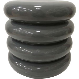 Stolik pomocniczy Lesli Living Talum Ø40 × 40,5 cm – szary, MGO