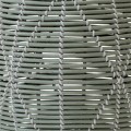 Puf ogrodowy, podnóżek, stolik, kosz - Lesli Living BIRMA  Ø46 × 40 cm – technorattan, zielony
