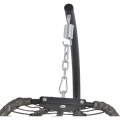 Lesli Living Hanger Chair Rope , Fotel Wiszący Kokon ze Stelażem Rope Stal Szary