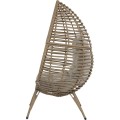 Fotel ogrodowy Lesli Living Chill Straw – fotel relaksacyjny z technorattanu