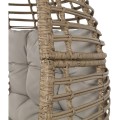 Fotel ogrodowy Lesli Living Chill Straw – fotel relaksacyjny z technorattanu